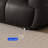 Simple modern straight black retro sofa-106923664