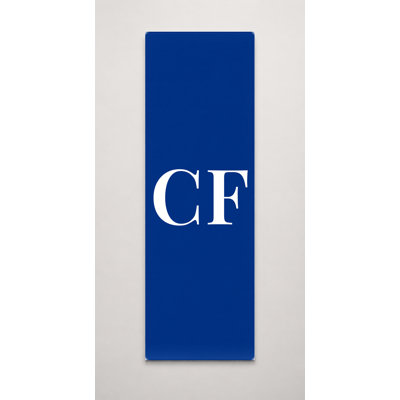 République centrafricaine - Drapeau du monde - Monogramme de luxe en diamants - Vert, bleu et blanc - Grande toile murale