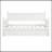 Twin Size Wood Daybed With Twin Size Trundle (White)