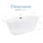 59.1'' x 28.4'' Freestanding Soaking Acrylic Bathtub