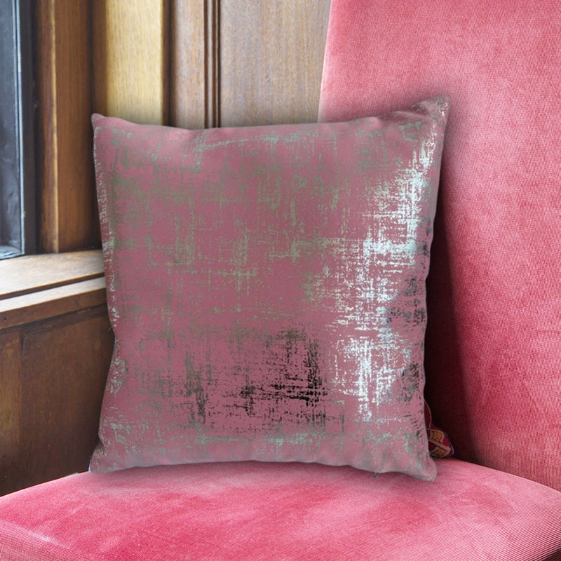 Gilmartin Square Throw Pillow Cover, Pink