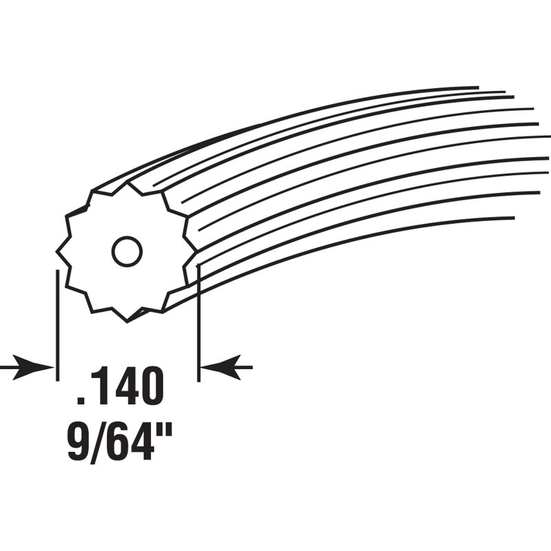 Spline écran en vrac Prime-Line (paquet simple), Noir, H 9,8 po x l 5,05 po x P 1,1 po
