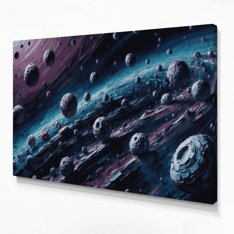 Art mural sur toile gris, H 24 po x l 36 po