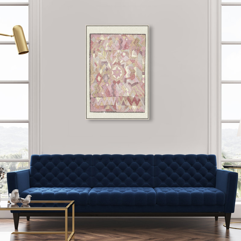 Tapestry Boehme Print by Oliver Gal, 31"H x 21"W, Silver Floater Frame