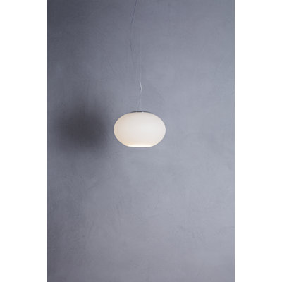 1 - Light Matt White LED Sphere Pendant