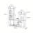 Modern Green Acrylic House Bookcase-997297558