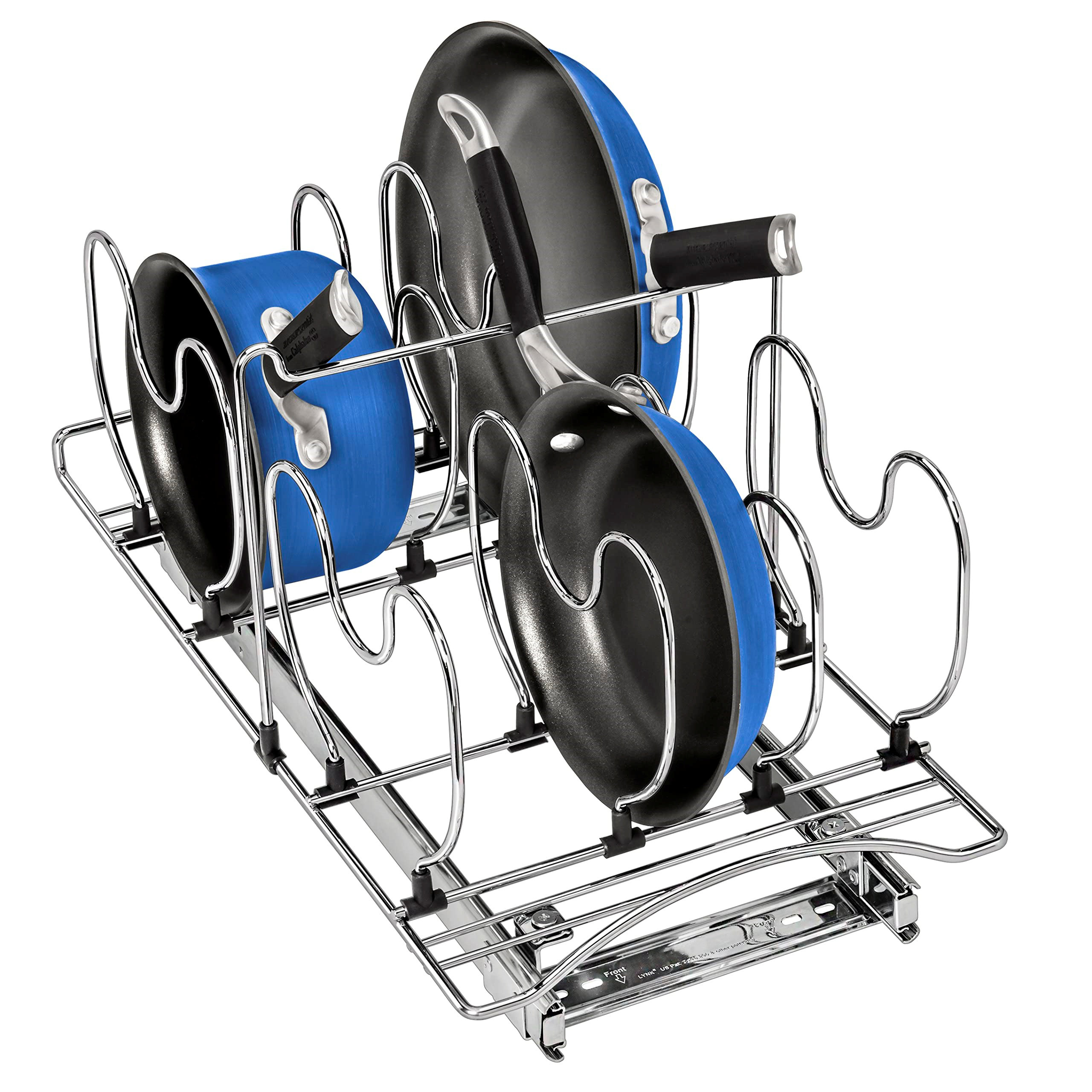 Prep & Savour Pot And Pan Organizer For Cabinet - Pull Out Pan ...