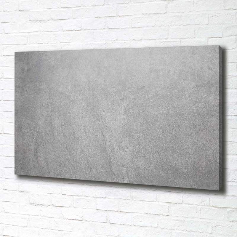 Gray Wall - Wrapped Canvas Print