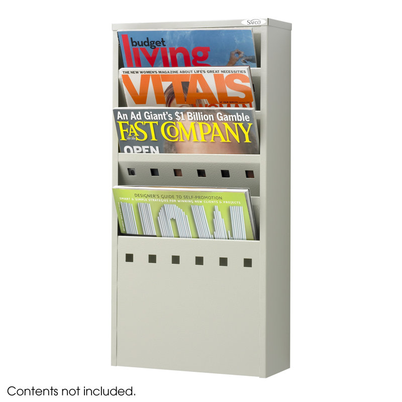 Symple Stuff 52.1cm H Magazine Rack, Grey