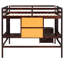 Lit mezzanine avec bureau et espace d'écriture, structure en bois pour une chambre à coucher sécuritaire et stable - 2 tiroirs pratiques-929014308-929014311
