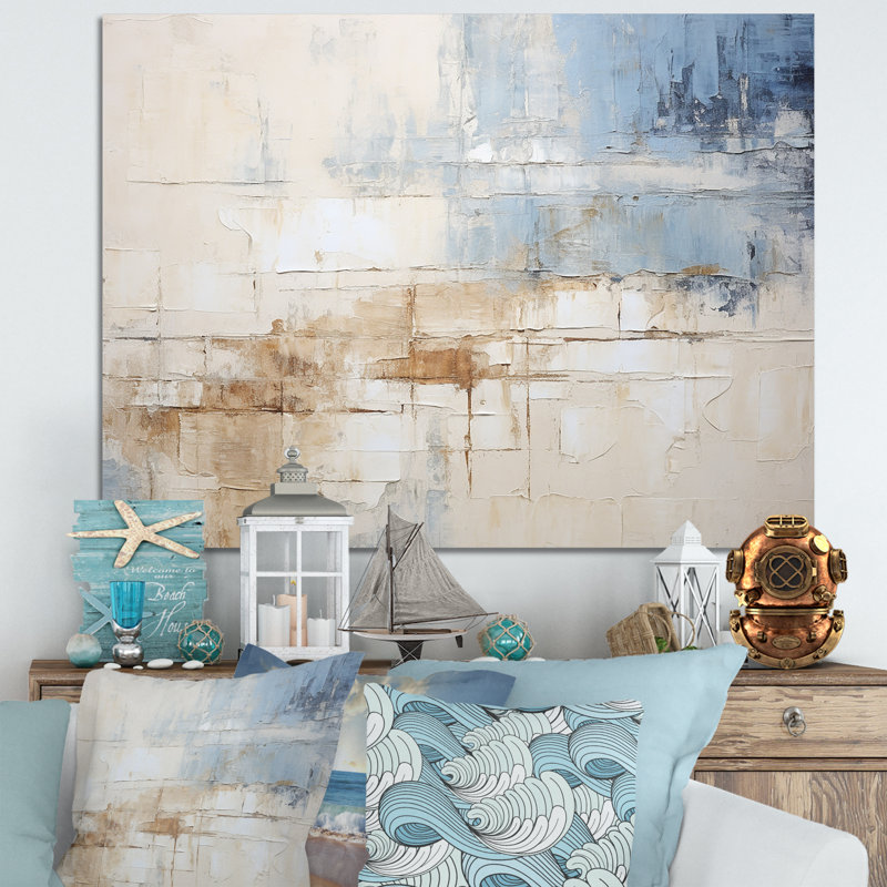 Plourde - Coastal Minimalisme, reproduction d'art sur toile encadrée, Toile tendue, H 12 po x l 20 po x P 1 po