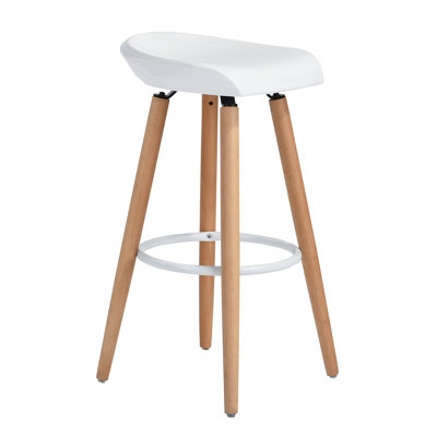 Aireen Counter Stool with Solid Wood Frame