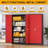 Steel Single Storage Cabinet with Lock ( 72'' H x 32'' W x 16'' D)-1210186935