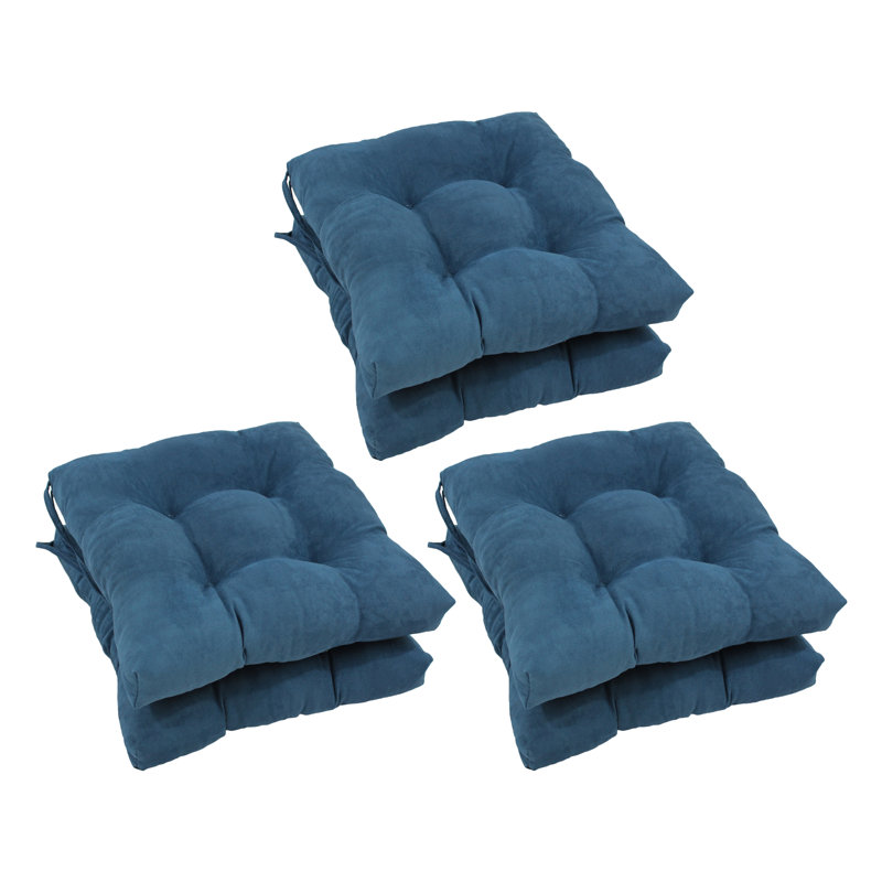 Outdoor 3.5'' Seat Cushion, Indigo Microfiber