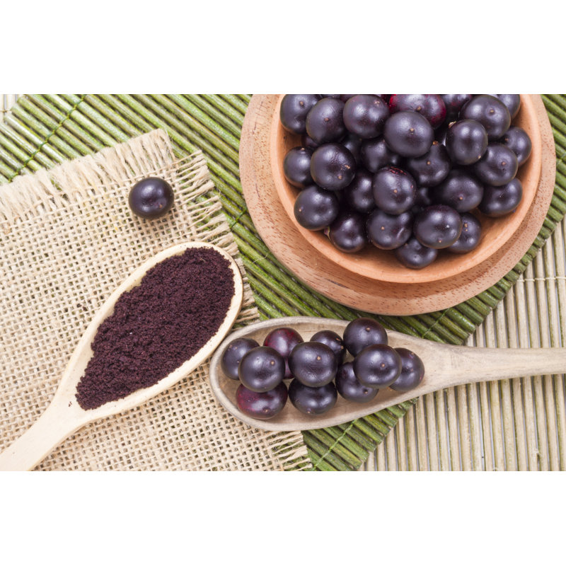 Berries And Acai Powder by Alexander Ruiz - Wrapped Canvas Print, 30cm H x 46cm W x 3.8cm D