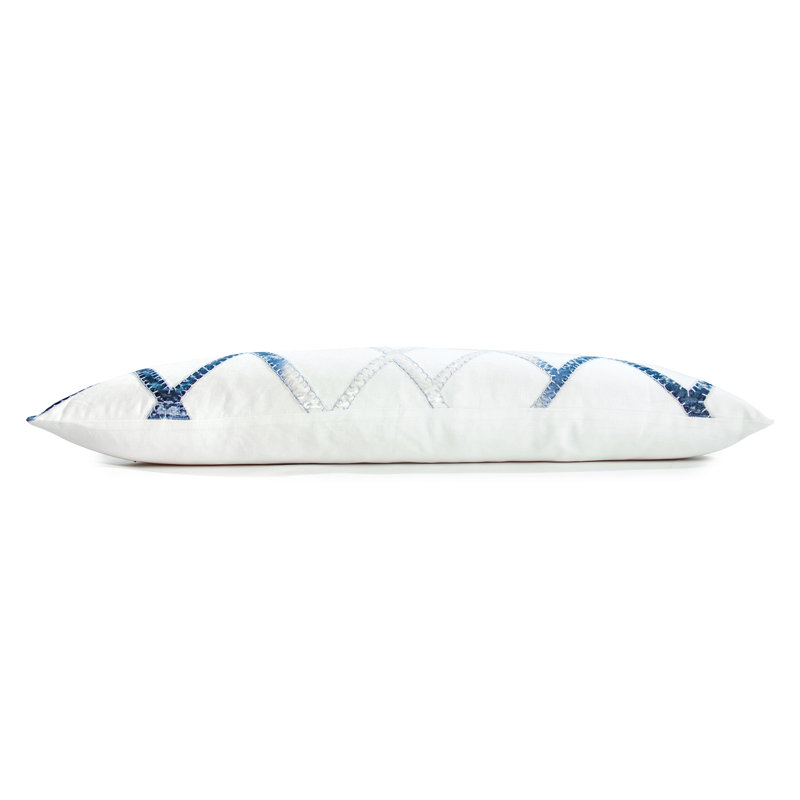 Net Velvet Lumbar Pillow Cover & Insert, Azul