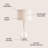 Dew Drop 32.75" Glass/Crystal LED Table Lamp