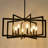 Barines 8-Light Modern Industrial Geometric Farmhouse Chandelier-288747621