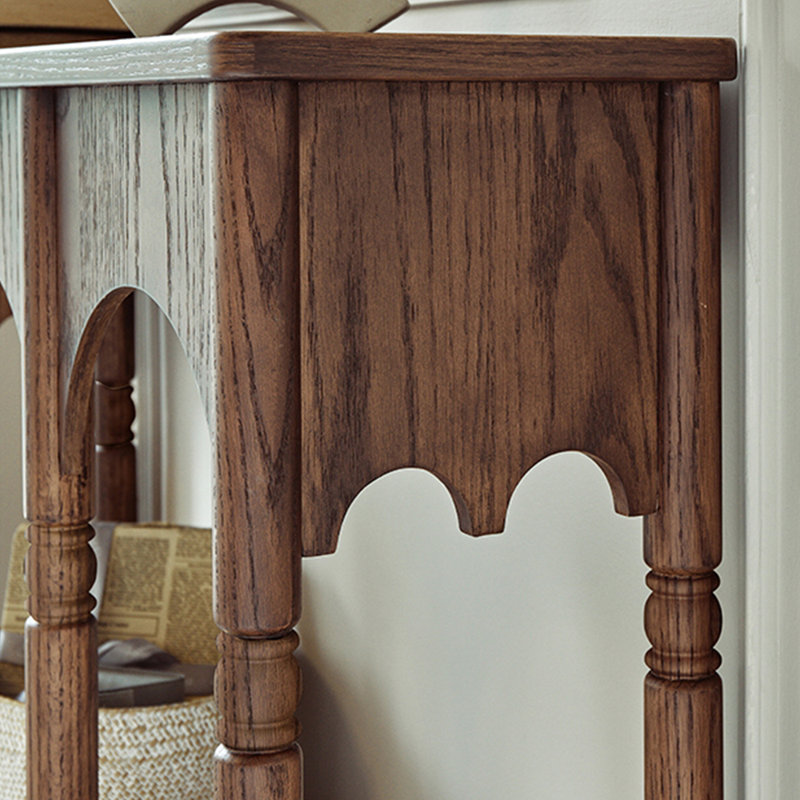 Console American Country rétro simple., Brun