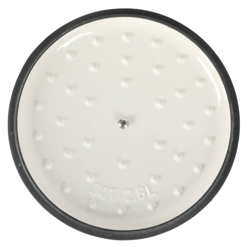 3 Quarts Cast Iron Oval Braiser with Lid, Matte Linen