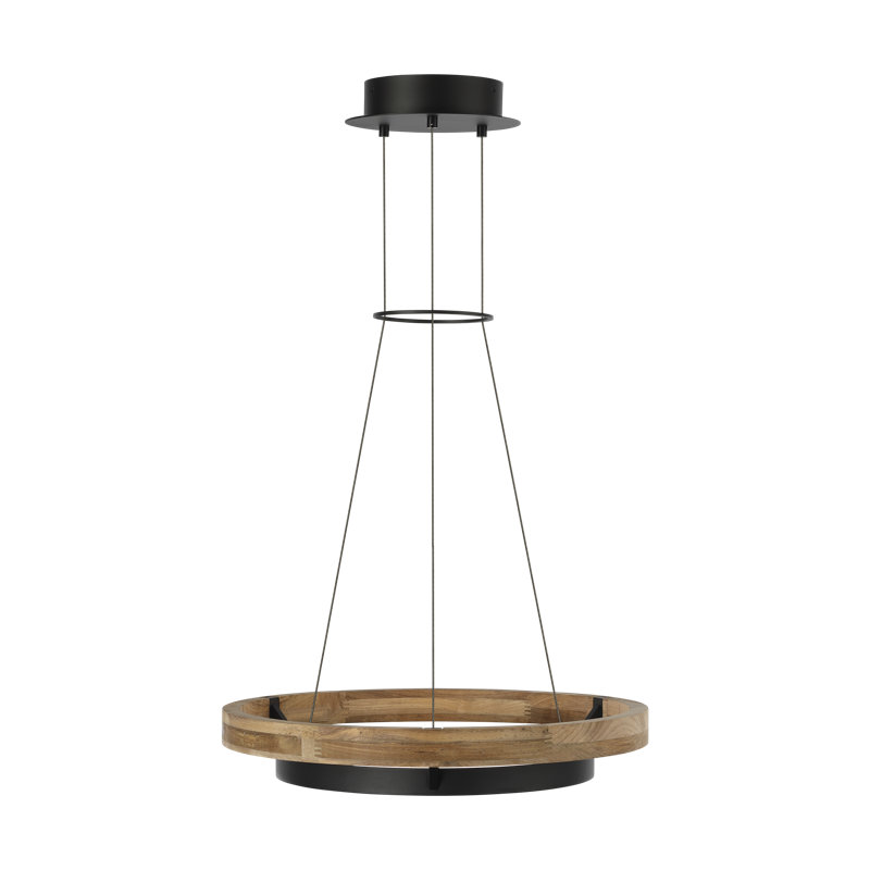 Grace 1 - Light LED Outdoor Chandelier, 3.8" H x 24" W x 24" D