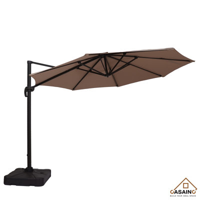 132" Outdoor Cantilever Umbrella with Based