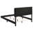 Lexie Black/Gold Diamond Tufted Eastern King Panel Bed