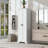 Storage Cabinet With Two Doors For Bathroom, Office, Adjustable Shelf, MDF Board-1460384116