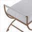 Banc d'appoint rembourré Nora, plusieurs couleurs, banc d'entrée robuste pour adultes, chambre à coucher de salon