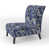 Motif victorien néo-gothique bleu cobalt I sélectionné