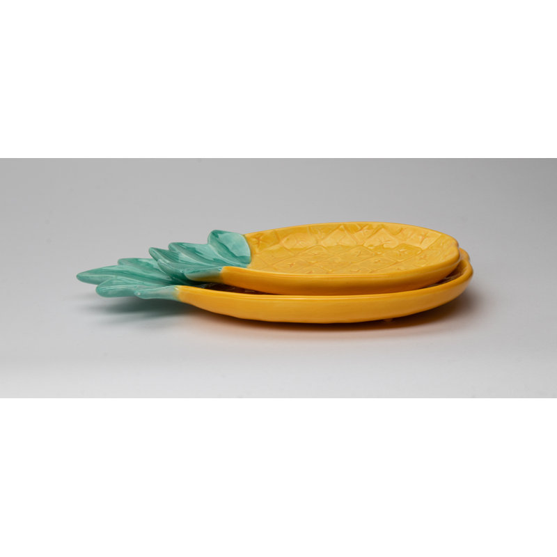 Pineapple Plates 2 Piece Set