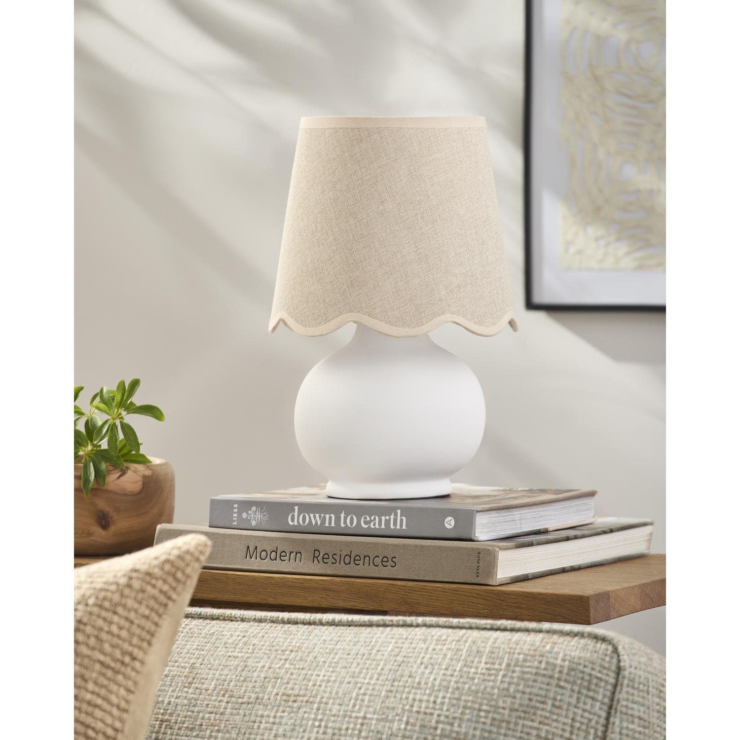 Birch Lane™ Waverly Coloured Scallop Shade Lamp & Reviews - Wayfair Canada