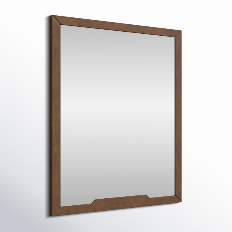 Miroir pour commode moderne et contemporain Glow, Noyer