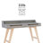 Blainey Solid Wood Base Writing Desk-1942624322