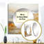 Brooksdale - Abstract Shapes Square Mirror Wall Art For Bathroom-1884644702