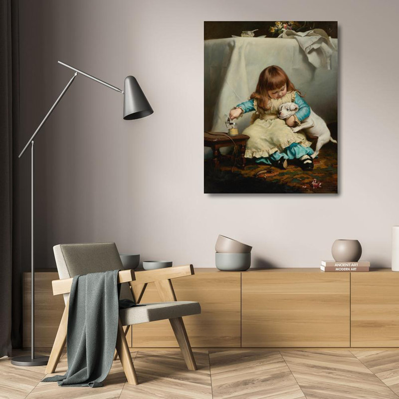 «Once Bit, Twice Shy» par Charles Burton Barber - Art mural sur toile tendue avec châssis