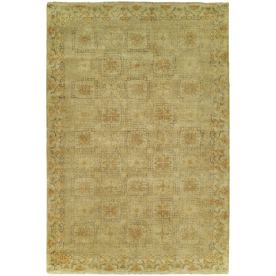 Wool Oriental Area Rug in Ivory
