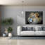 «The King» par Dante Plata, art mural sur toile, 54 po x 40 po-993992763