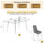 Ensemble de salle à manger à quatre pieds avec plateau en verre-1328507590-1331688384-1328507591