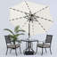 Parasol de marché éclairé 10 pi Akira