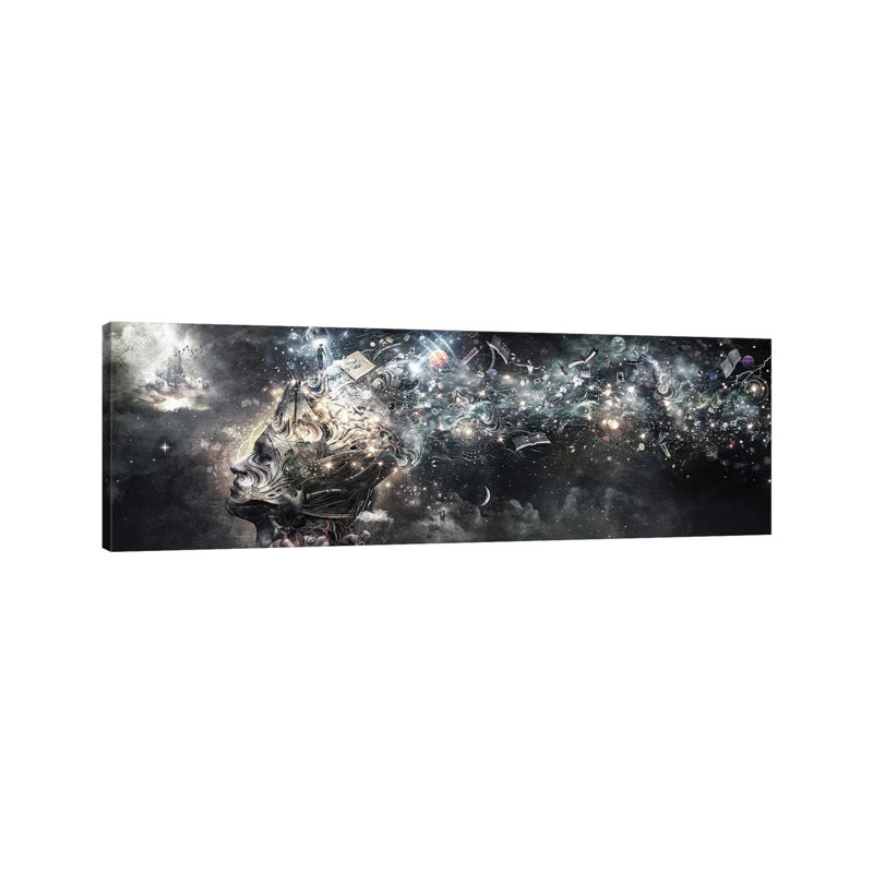 " Coma " by Cameron Grey, Wrapped Canvas, No Mat, 24'' H x 72'' W x 1.5'' D