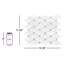 Carrara White 11.82 in. x 13.39 in. Hexagon Polished Marble Mosaic Tile