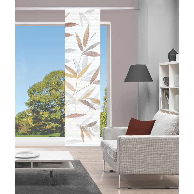 Semi Sheer Sliding Panel Single Panel, Multicoloured