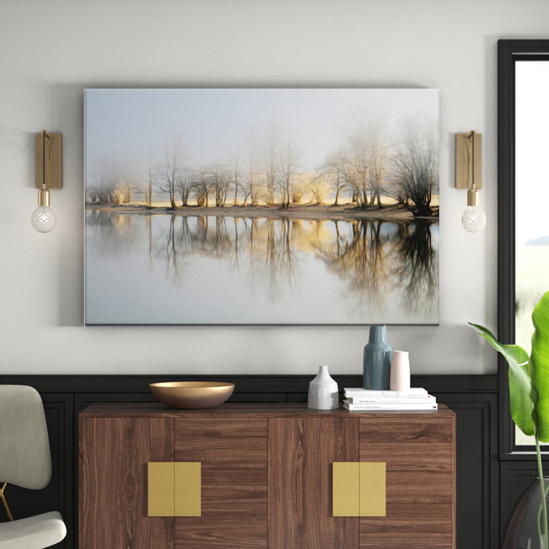 January Morning by Photographers Lane - No Frame Print on Canvas, Wrapped Canvas, 102cm H x 152cm W