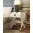 Babs White Finish Accent Table-125534412