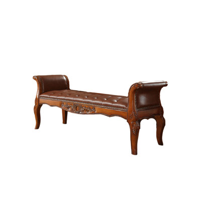 Bailynn Faux Leather Upholstered Bench