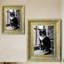 Cadre photo sophistiqué antique 3 pièces 8 po x 10 po avec support de table et crochets muraux