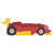 Race Car-Shaped Platform Bed With Wheels-264684158