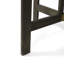 Table en bois gris, demi-ronde, pliable pour maximiser l'espace de rangement gris bistro, forme demi-ronde, pliable facilement