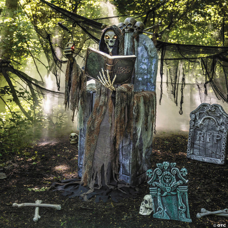 7 pi Décoration d'Halloween animée illuminée